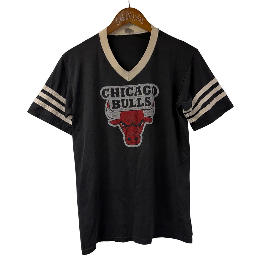 Chicago Bulls V Neck Varsity Shirt Vintage Augusta Sportswear Medium